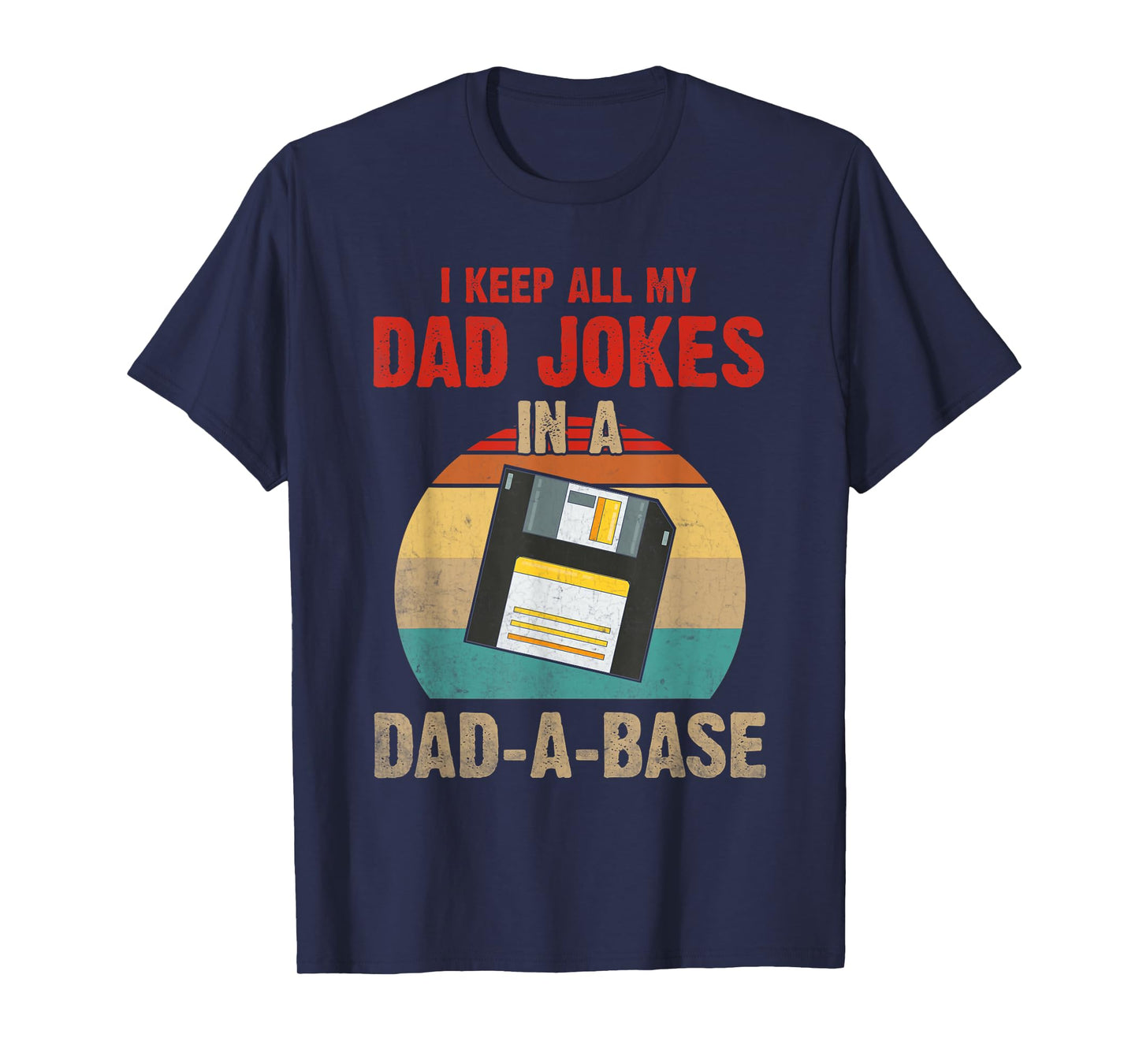 Funny Retro Dad Fathers Day Vintage Jokes Database for kids T-Shirt