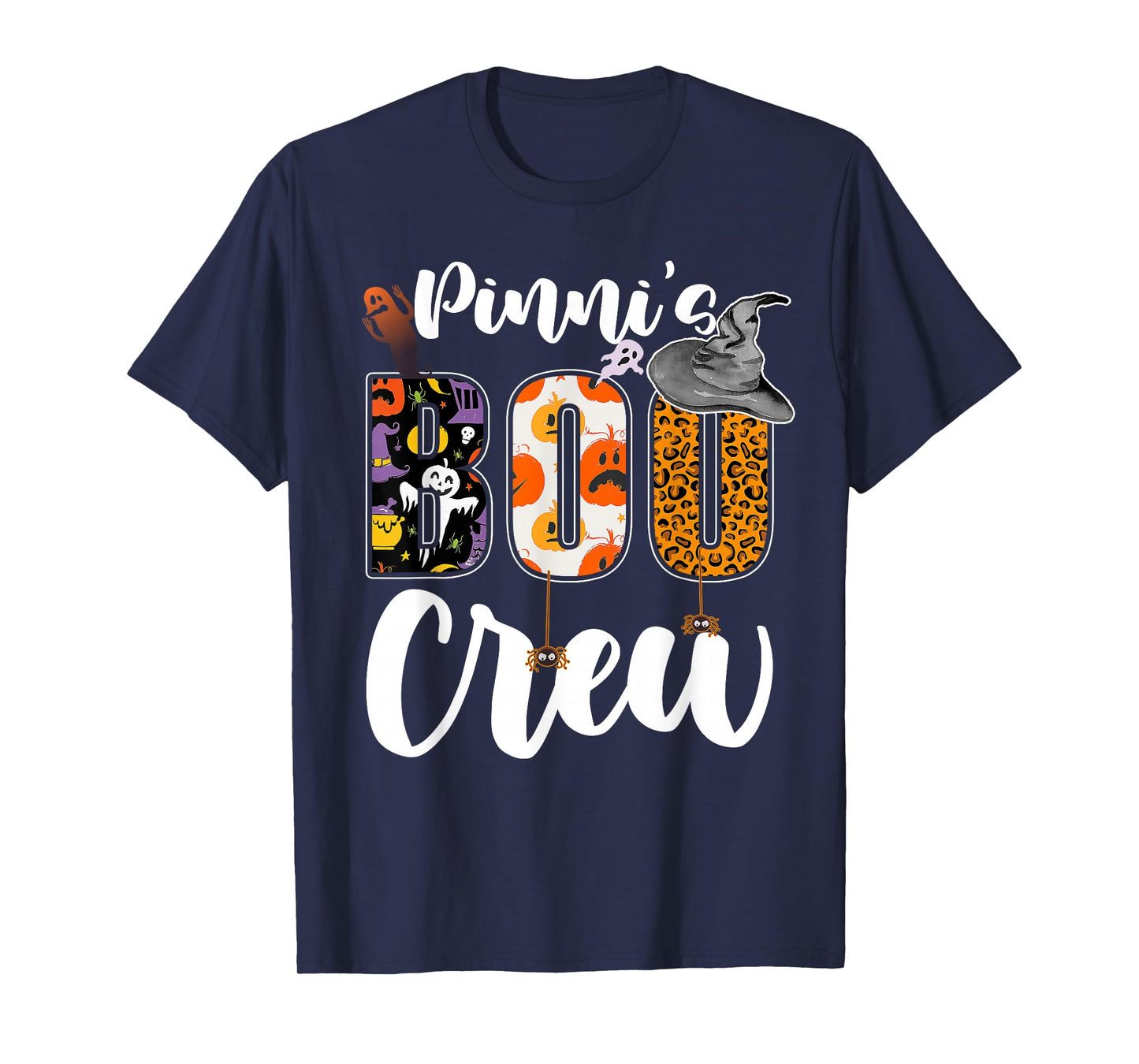 Pinni's Boo Crew Halloween Aunt Nephew Niece Matching T-Shirt