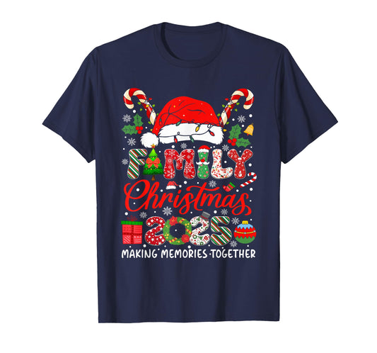 Family Christmas 2025 Matching Outfit Xmas Squad Santa T-Shirt
