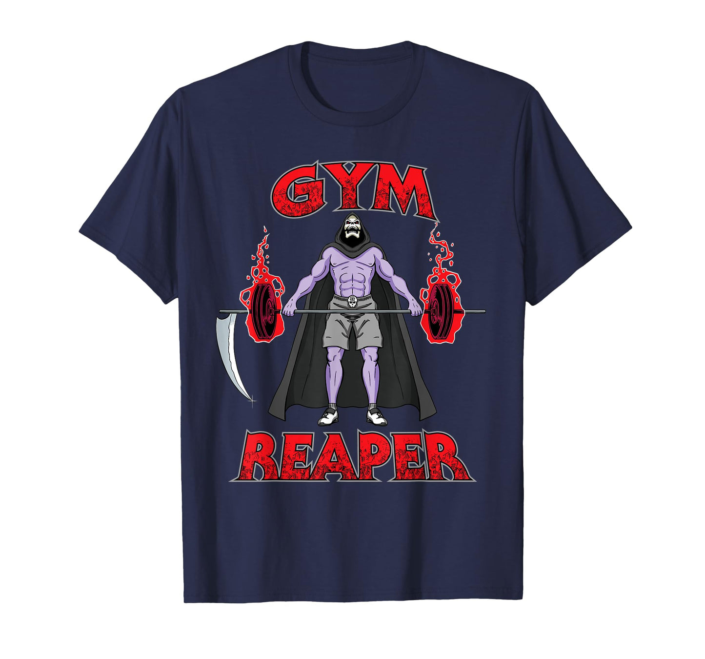 Gym Reaper - Swole Grim Reaper Halloween Gym Lifting Workout T-Shirt