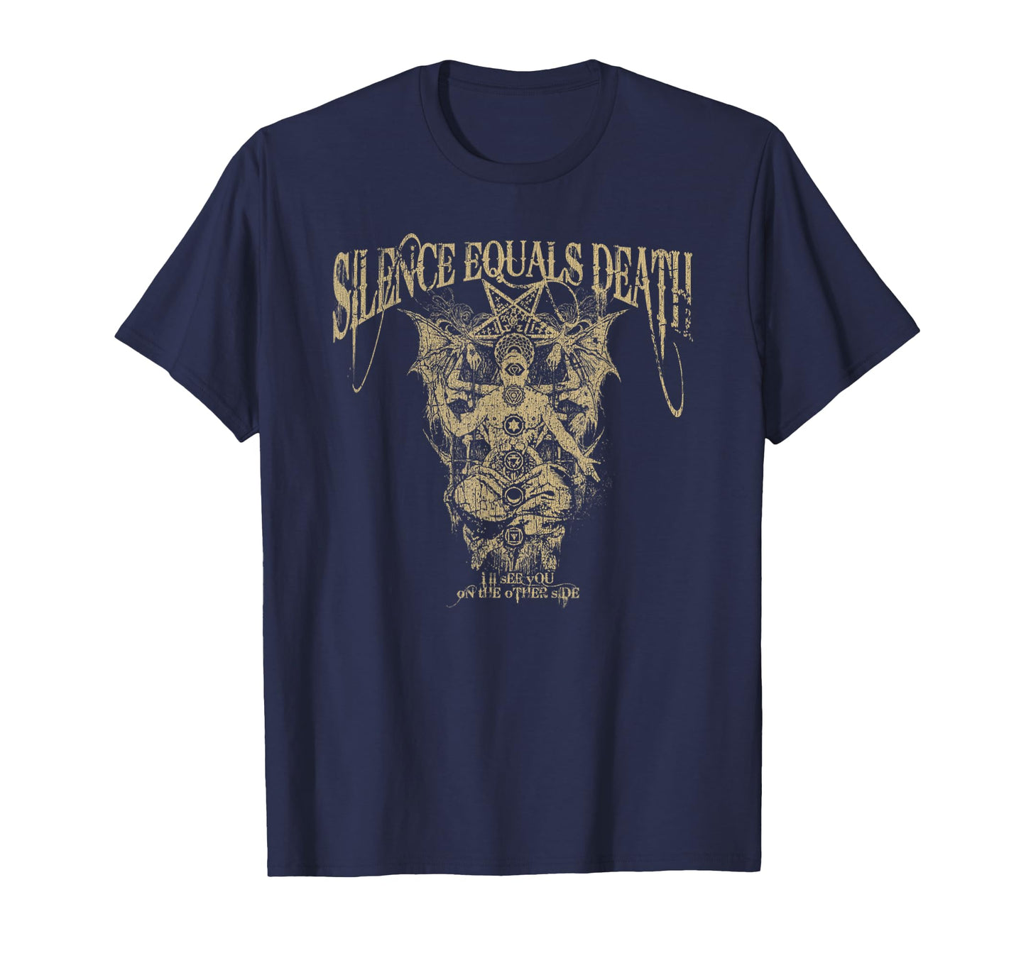 Vintage Silence Equals Death Sanity Assassin Tee T-Shirt