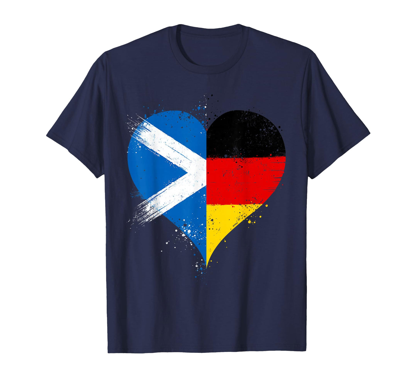 Scottish German Pride A Cool Vintage Scotland Germany Flag T-Shirt
