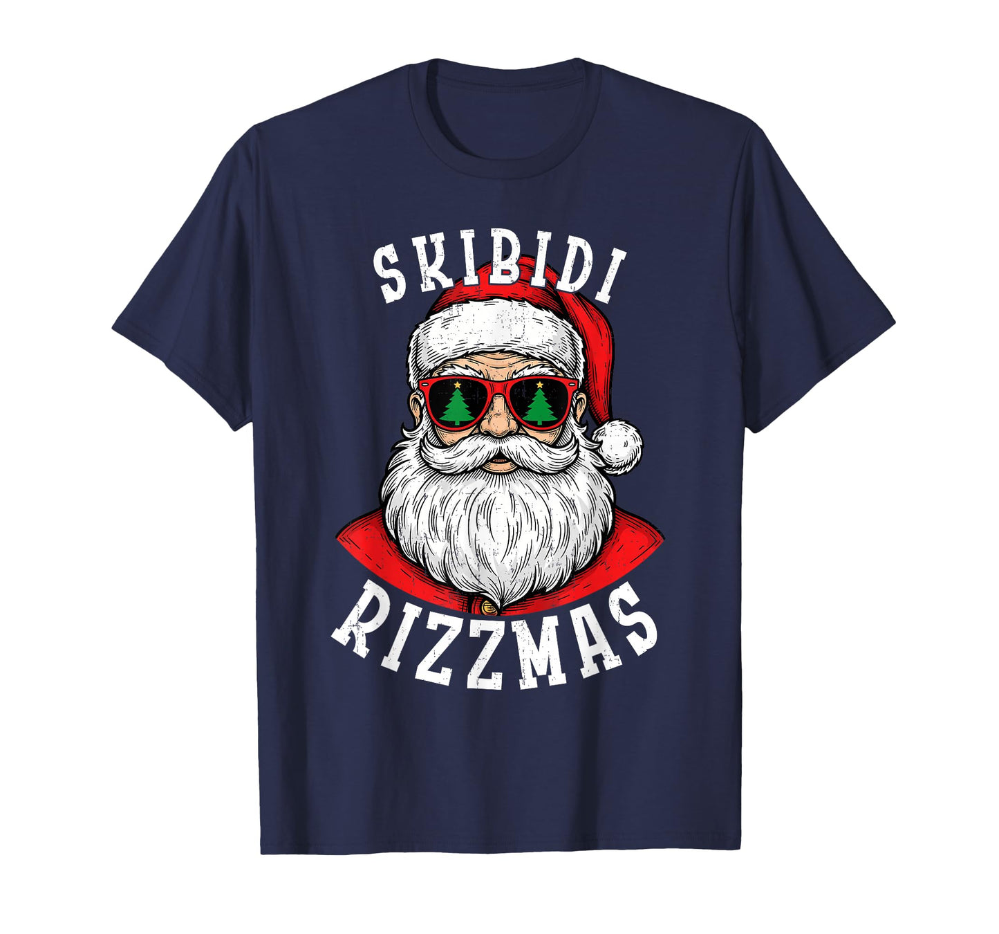 Skibidi Rizzmas Shirt Funny Merry Rizzmas Santa Christmas T-Shirt