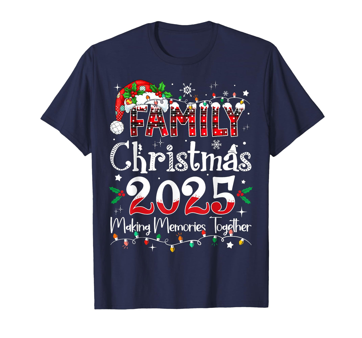 Family Christmas 2025 Matching Outfit Xmas Squad Santa T-Shirt