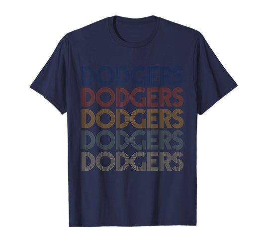 Dodgers Name Retro Vintage Apparel Gift Dodgers Lover T-Shirt