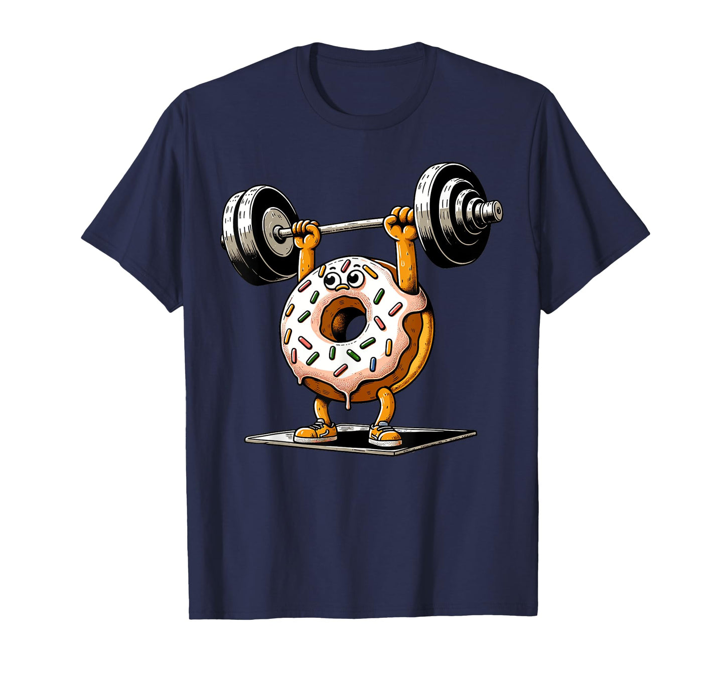 Weightlifting - Funny Fitness Workout Gym Donut Lover T-Shirt