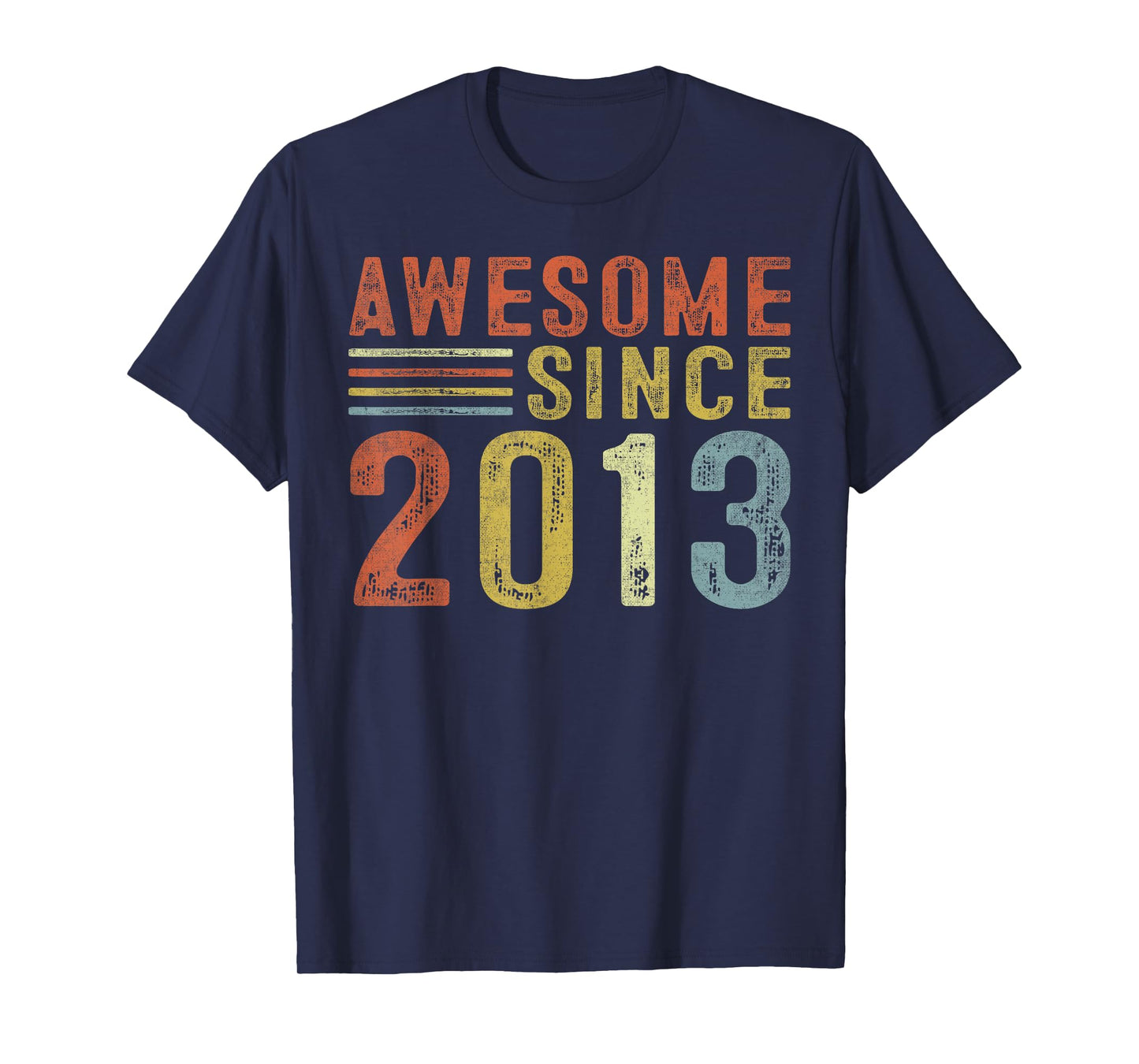 Awesome Since 2013 12th Birthday Retro Gifts Born In 2013 T-Shirt