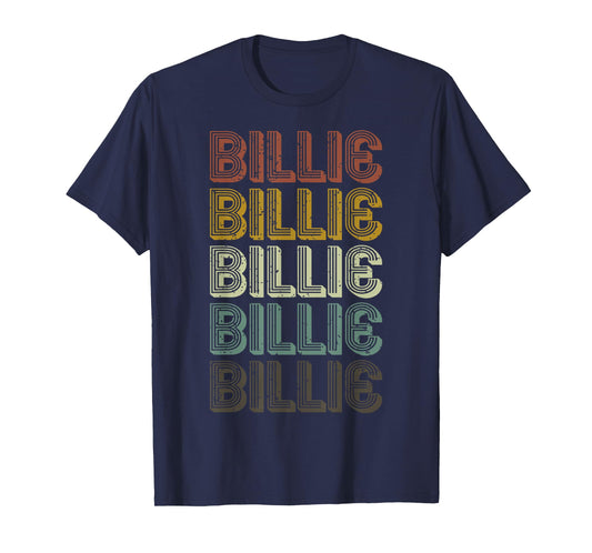 Retro Billie First Name Personalized Billie Groovy Vintage T-Shirt