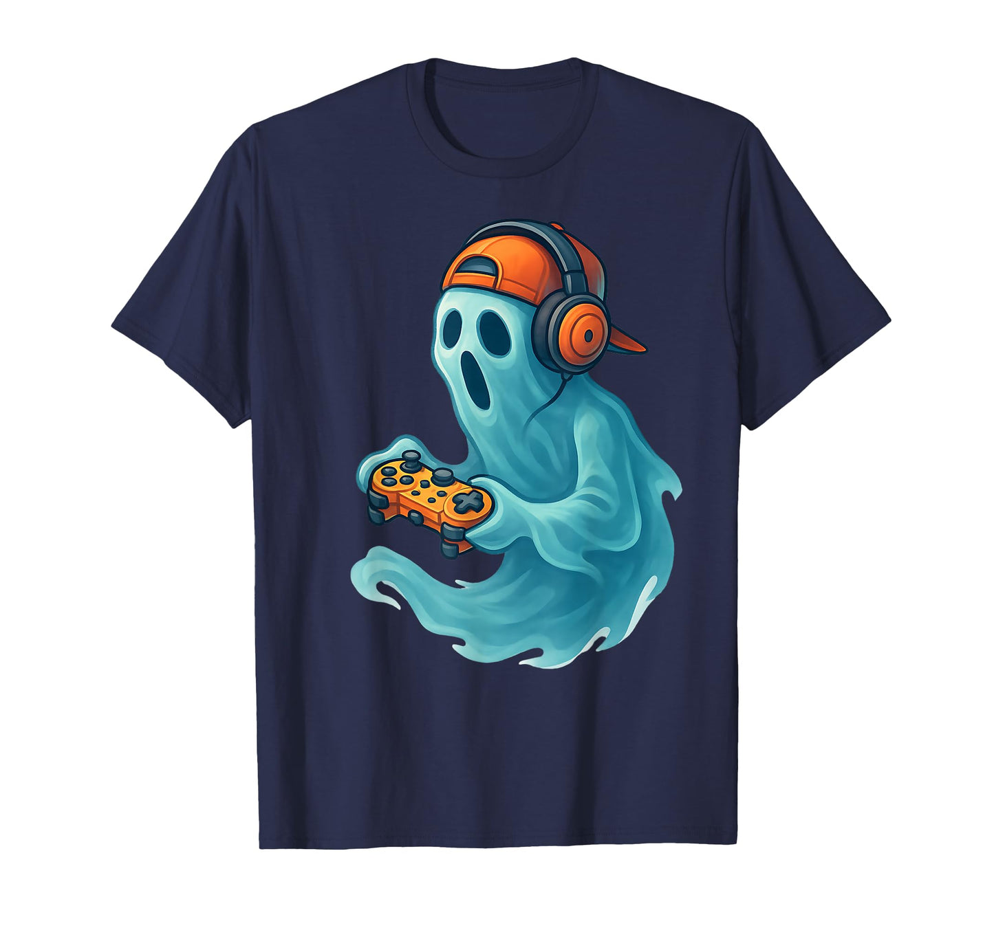 Halloween Boys Kids Khost Gamer Scary Costume Gaming Men T-Shirt