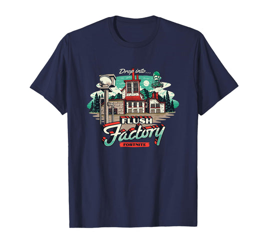 Fortnite Drop Into… Flush Factory Vintage Big Chest Poster T-Shirt