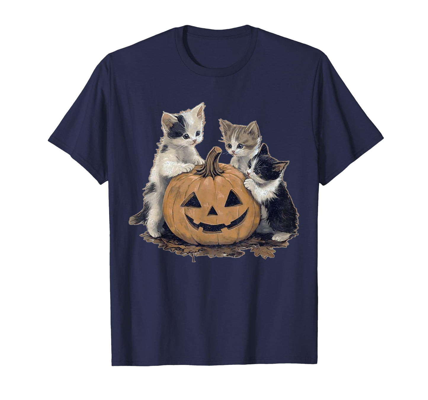 Vintage 90s Cat Halloween Retro Halloween vintage Spooky T-Shirt