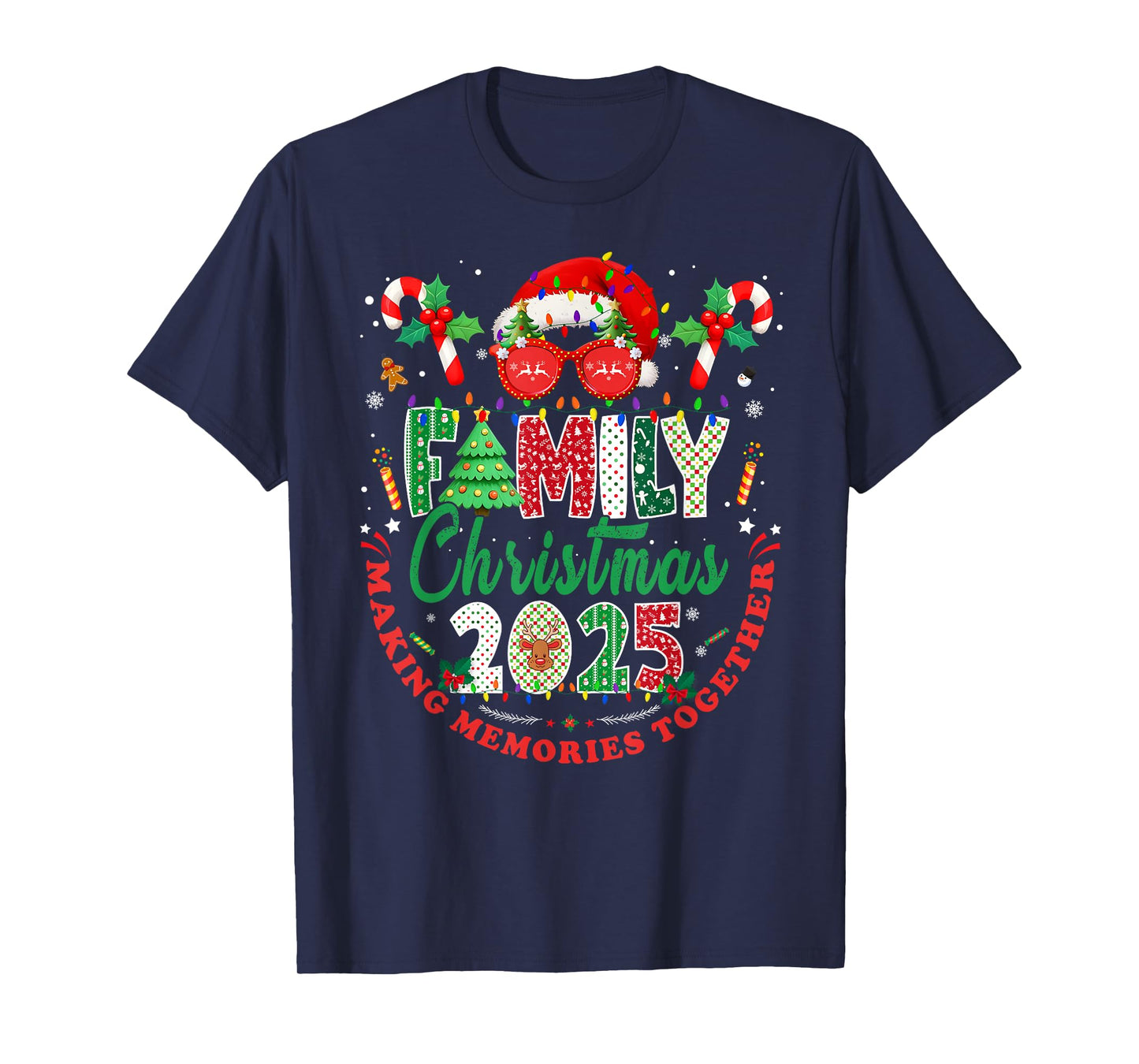 Family Christmas 2025 Matching Outfit Xmas Men Women Kids T-Shirt