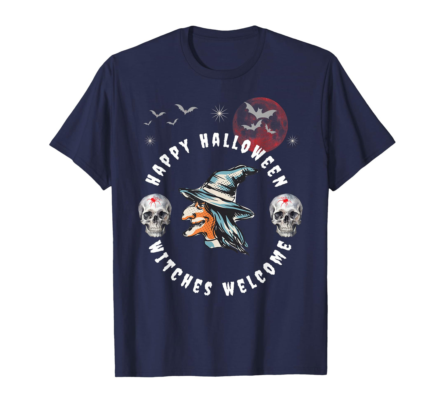 Happy Halloween Witches Funny T-Shirt