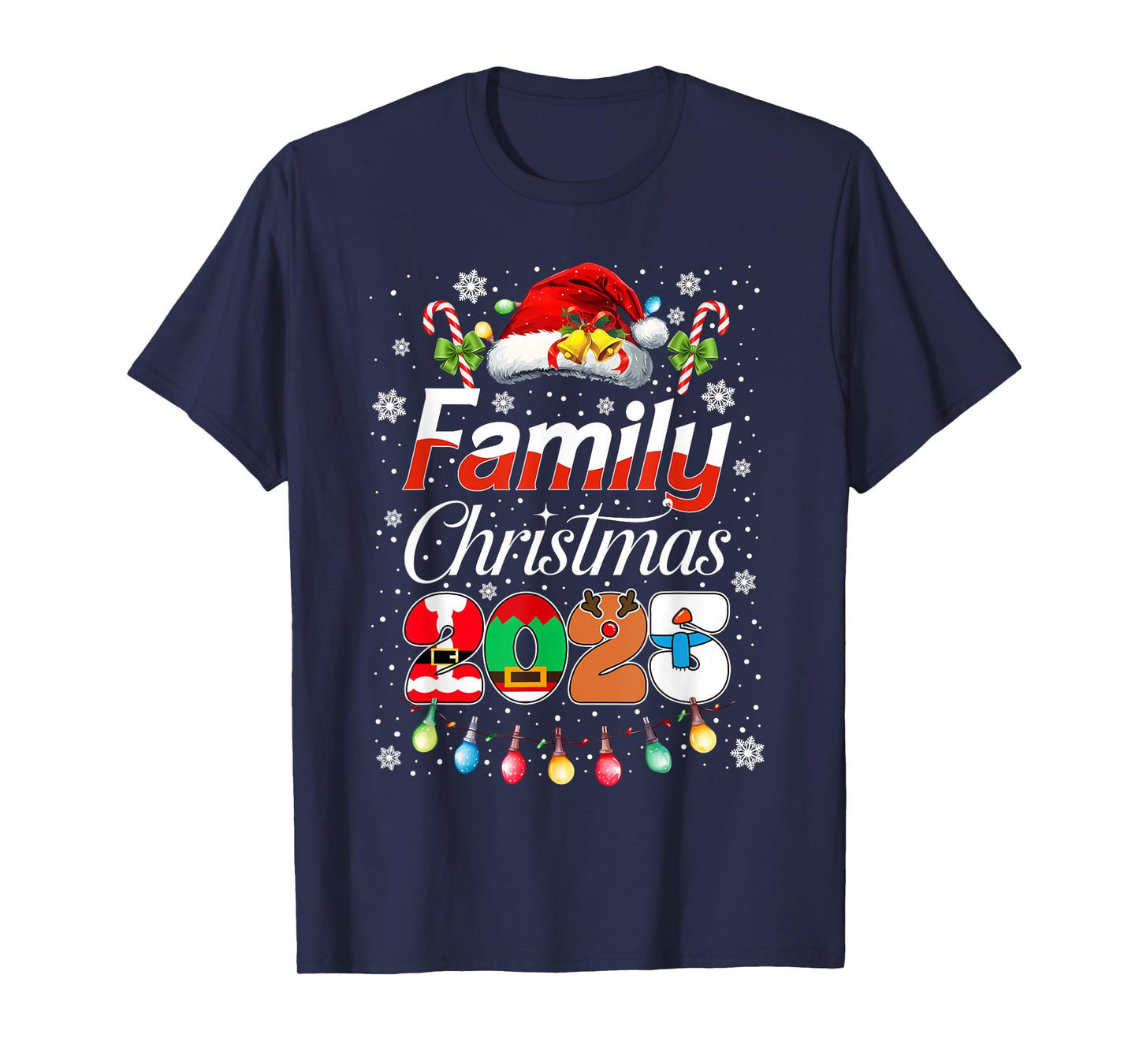 Family Christmas 2025 Matching Outfit Xmas Men Women Kids T-Shirt