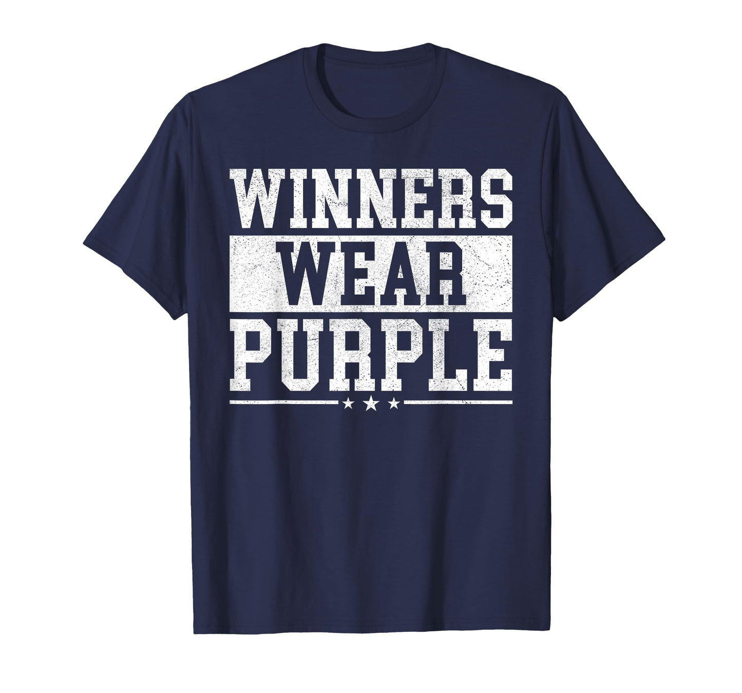 Winners Wear Purple Color War Camp Spirit Game Team Wear T-Shirt