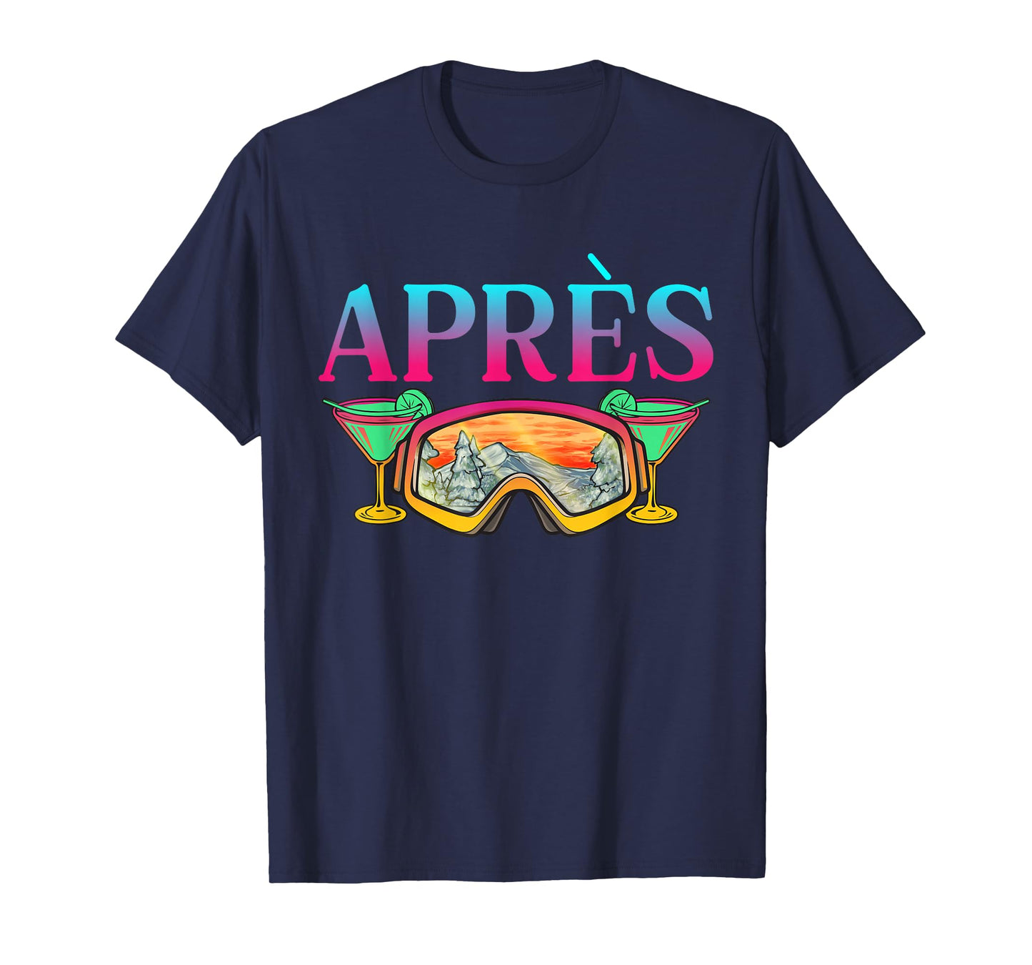 Ski 90s 80s Skiing Outfit Après Retro Skiing T-Shirt