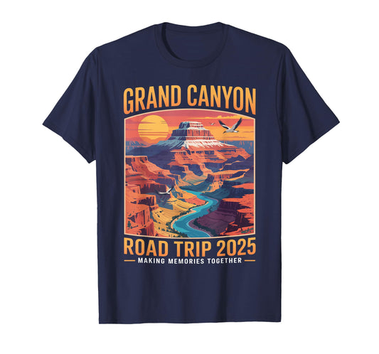 Family Trip Grand Canyon Road Trip 2025 National Park T-Shirt