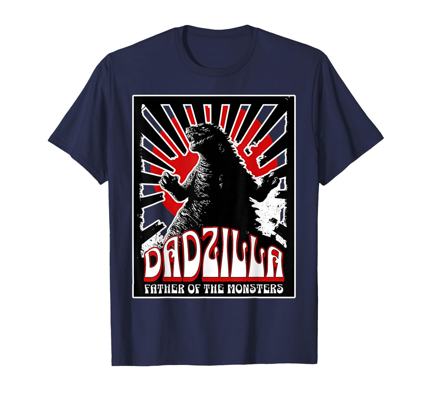 Vintage Dadzilla Father Of The Monsters Fathers Day T-Shirt