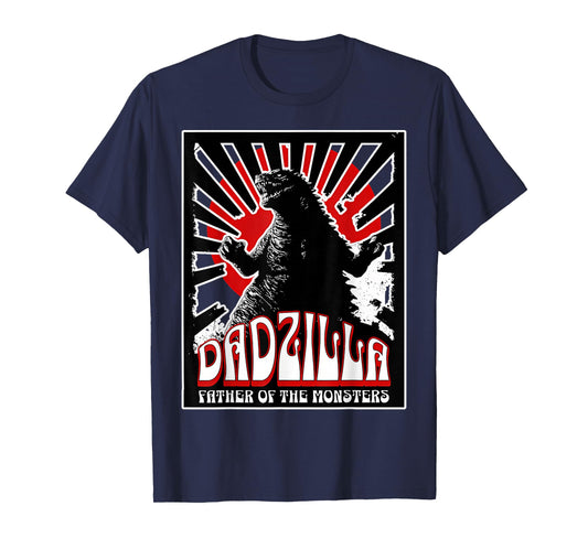 Vintage Dadzilla Father Of The Monsters Fathers Day T-Shirt