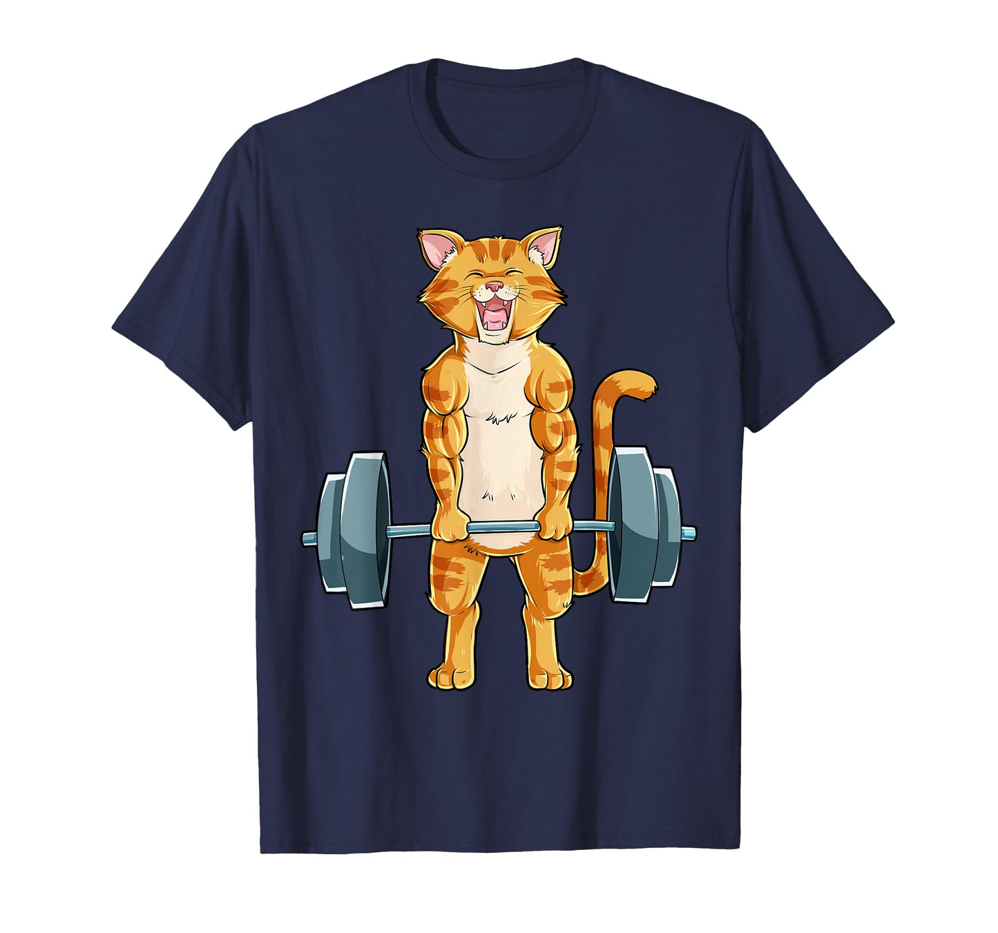 Cat Weightlifting Powerlifting Deadlift Fitness Gym Workout Men Women Girls Kids T-Shirt