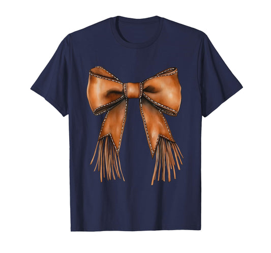 Cowgirl Bow Preppy y2k Coquette Western Cowgirl Bow Howdy T-Shirt