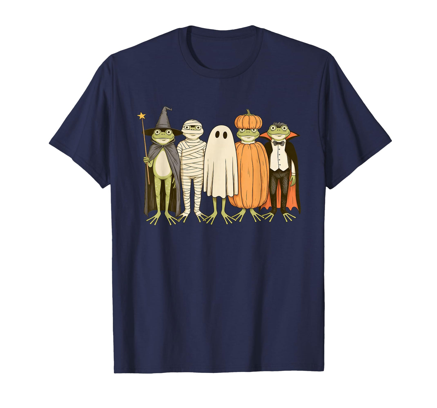 Frog Halloween Ghost Pumpkin Witch Costumes Kids Boys Girls T-Shirt