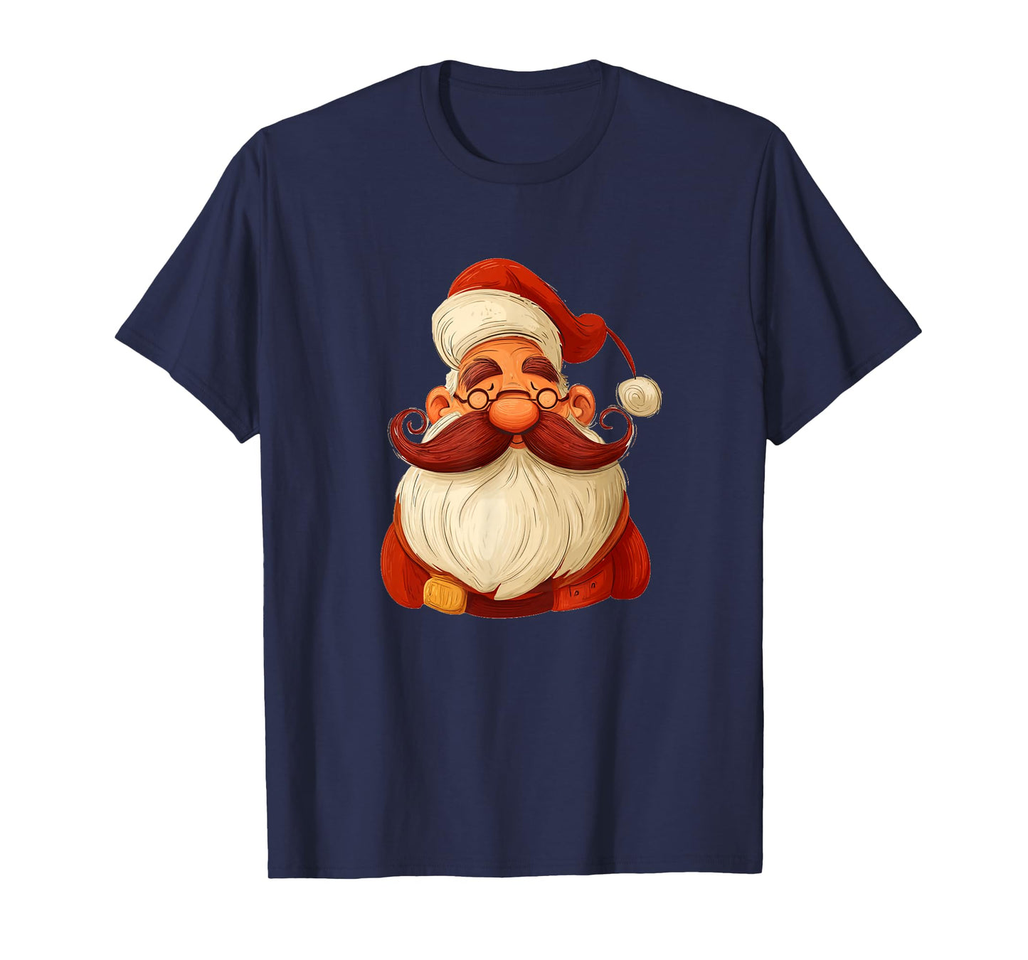 Pretty Santa Beard with Christmas Hat Costume T-Shirt