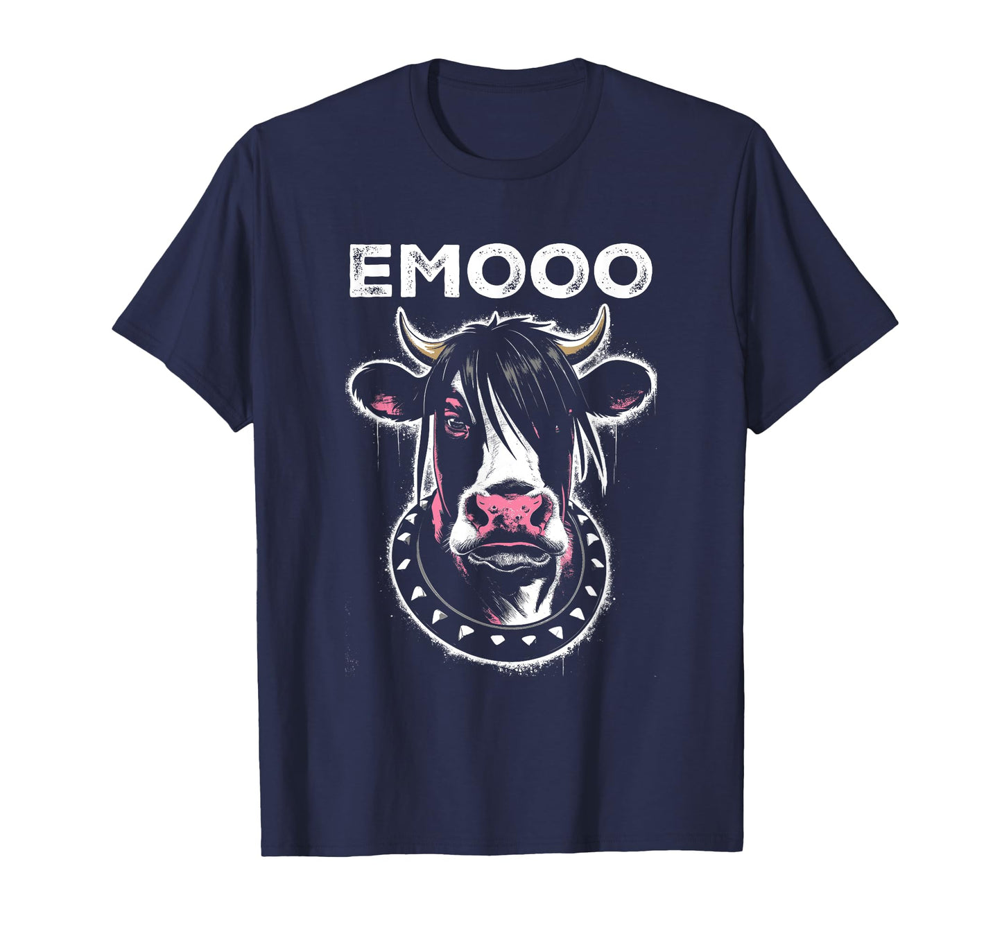Emooo - Funny Graphic Emo Cow Pun Punk Grunge Lover T-Shirt