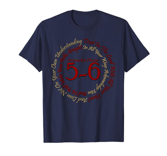 Christian Religious TShirt Proverbs 3:5-6 Trust In The Lord T-Shirt