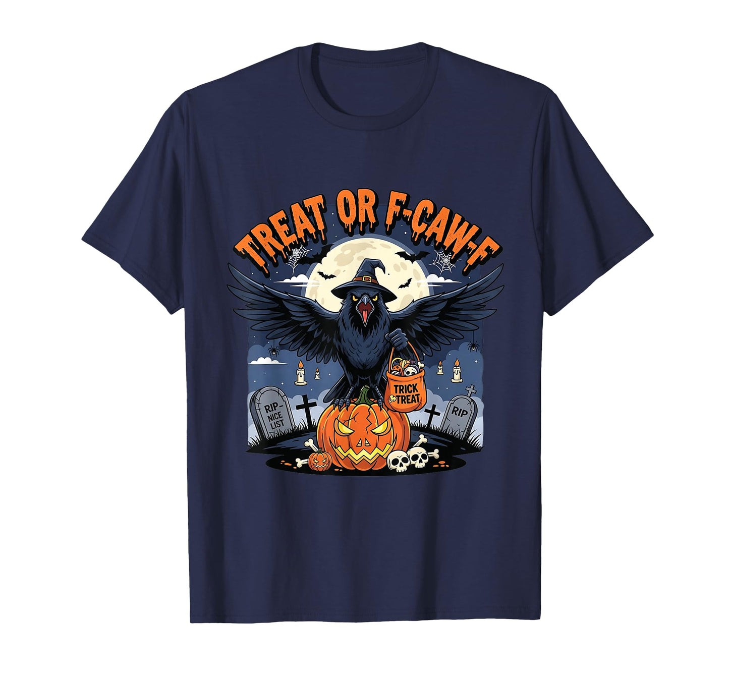 Witch Raven Crow Magic Witchcraft Spooky Halloween F-CAW-F T-Shirt