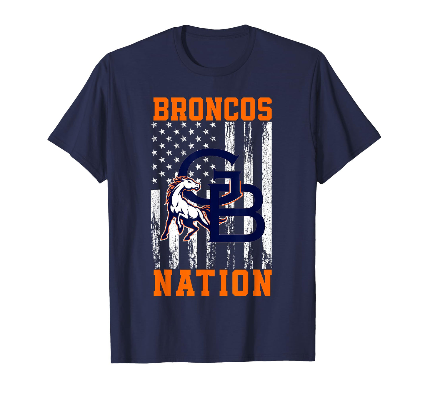 George Bush Broncos Logo Nation HS T-Shirt