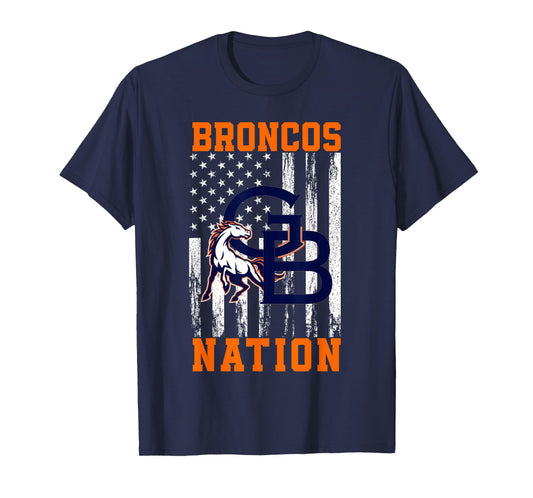 George Bush Broncos Logo Nation HS T-Shirt