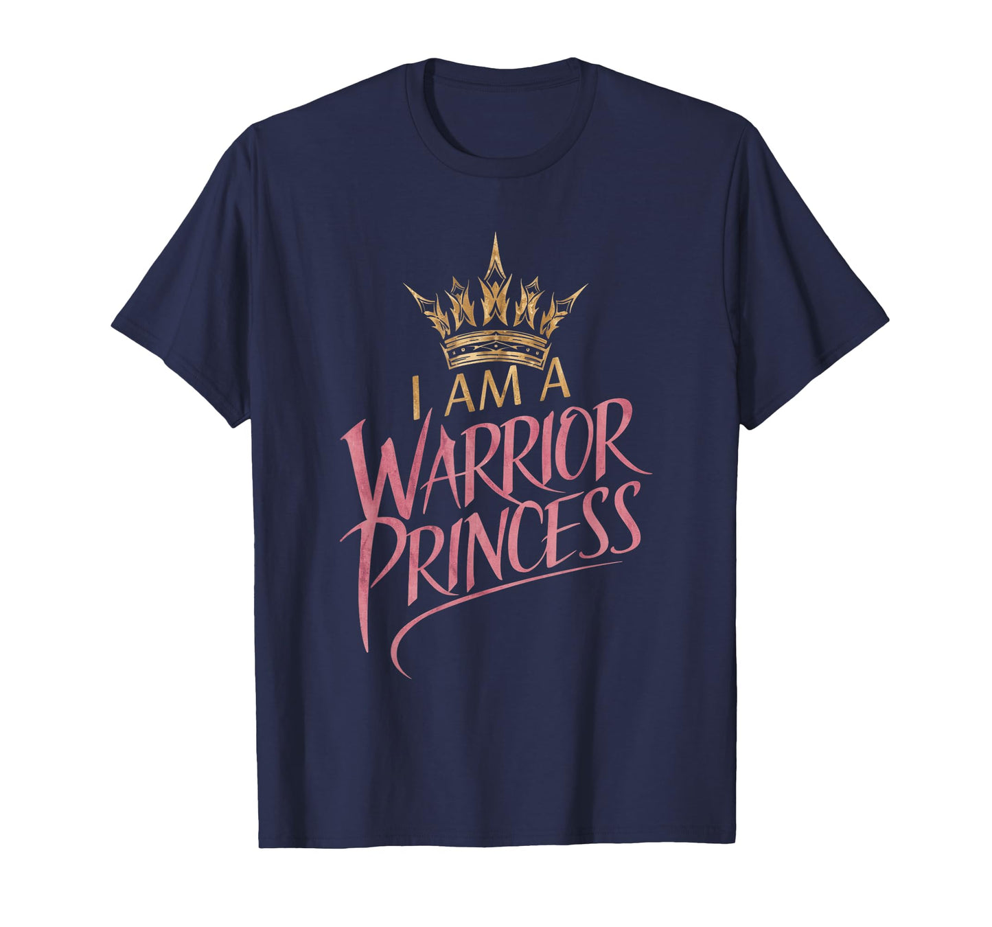 Empowering Inspirational Warrior Princess Quote Girls Women T-Shirt