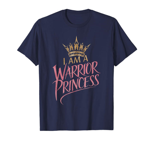 Empowering Inspirational Warrior Princess Quote Girls Women T-Shirt
