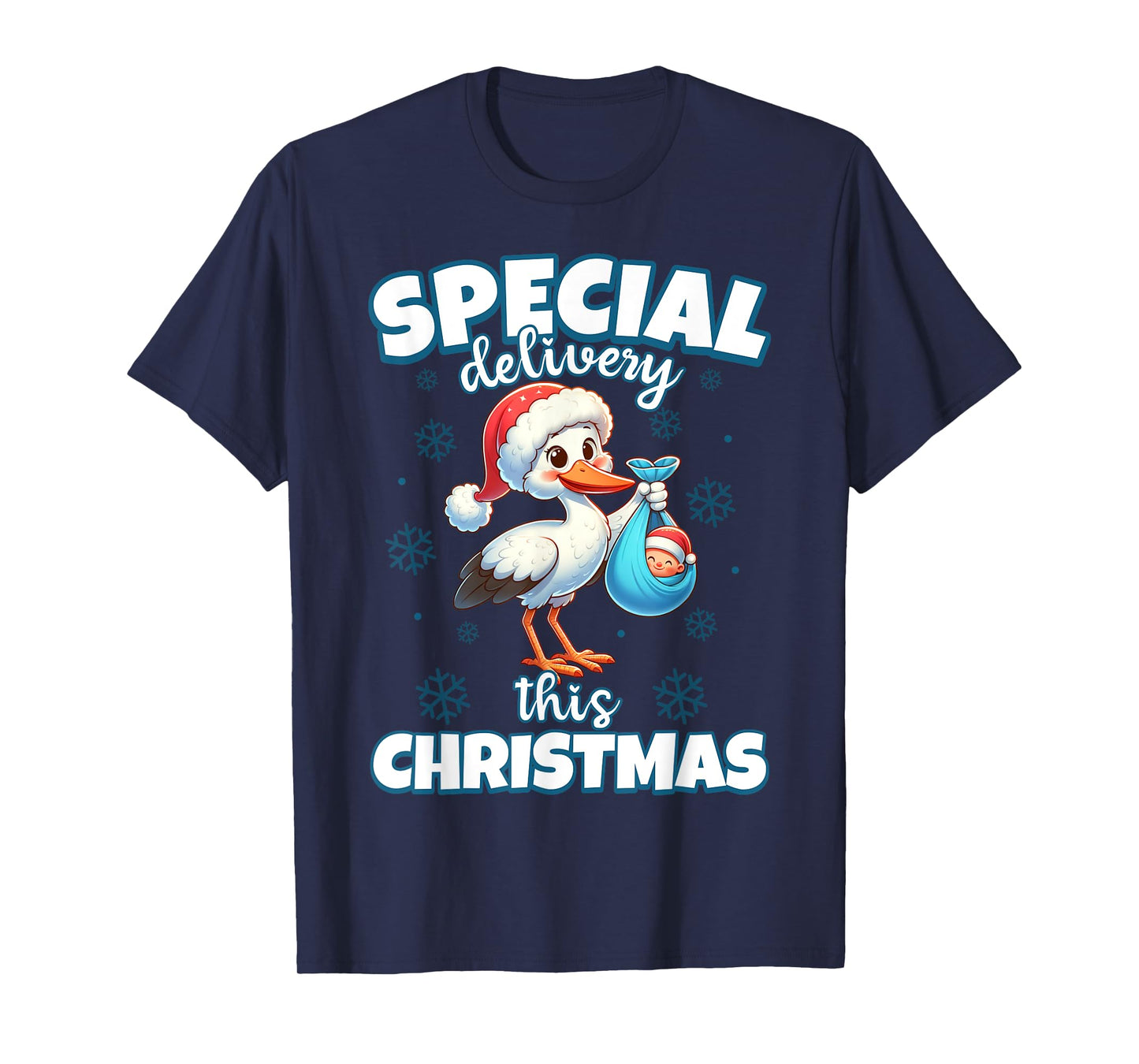 Special Delivery Baby Announcement Christmas T-Shirt