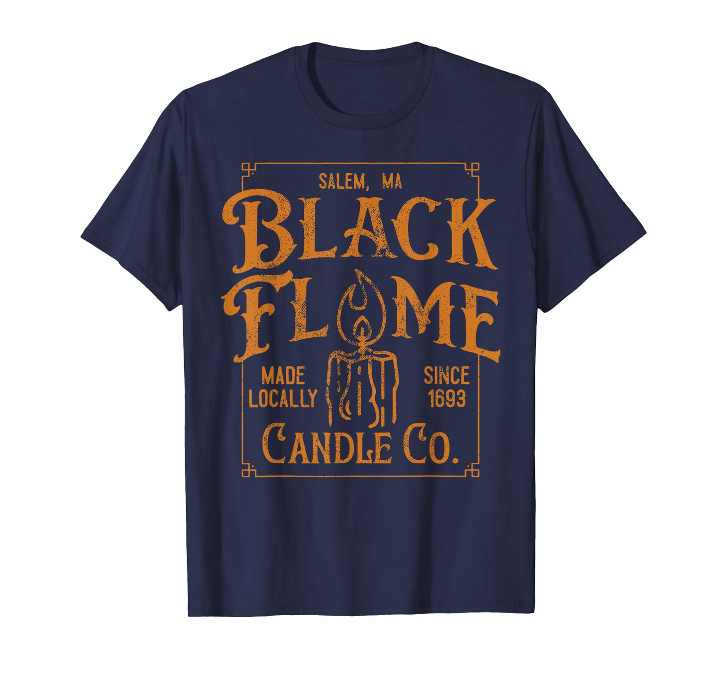 Salem est 1963 Black Flame Retro Halloween T-Shirt