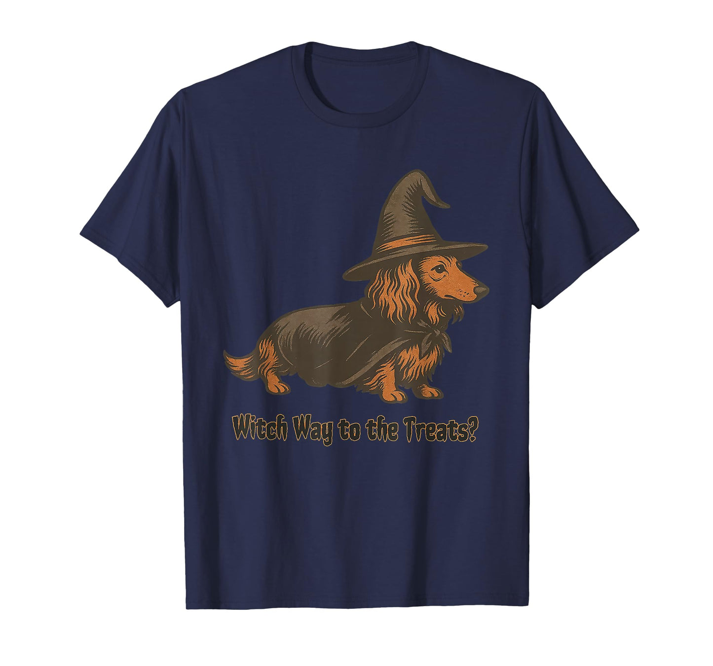 Witch Way to The Treats Dog Halloween T-Shirt