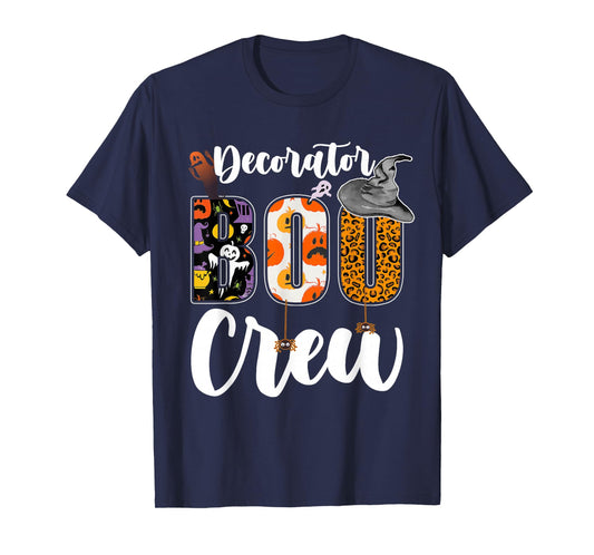 Decorator Boo Crew Halloween Match Designer T-Shirt