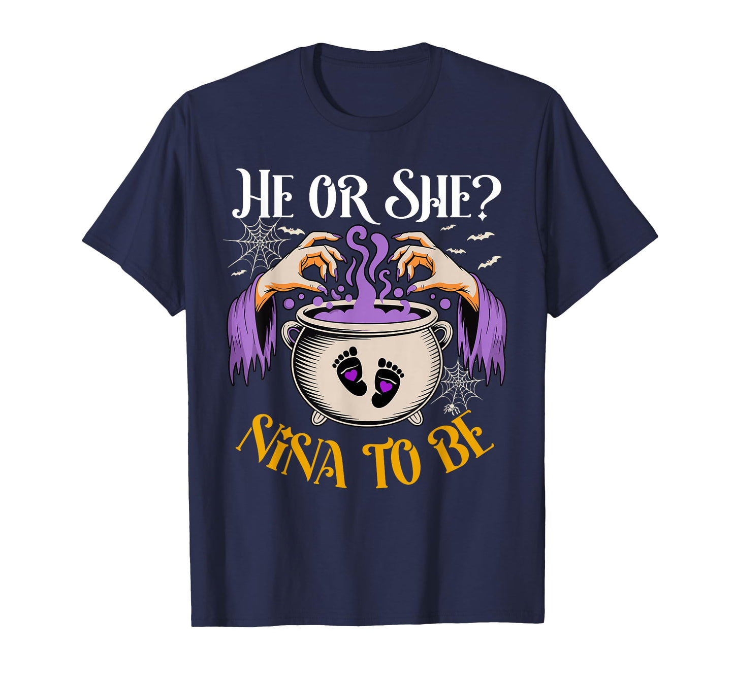 He Or She Nina to Be Baby Reveal Halloween Costume T-Shirt