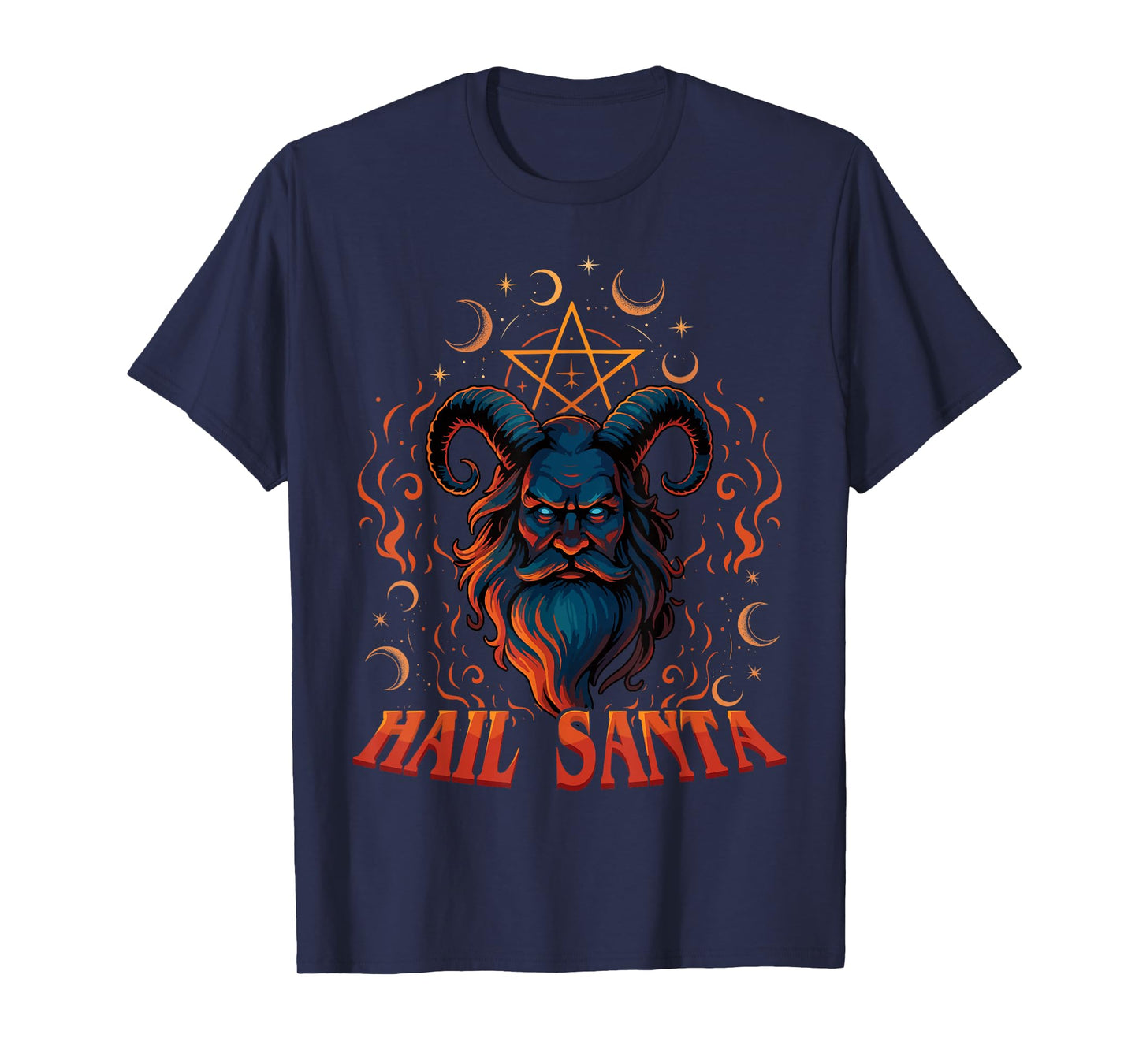 Hail Santa Heavy Happy Solstice Hate Christmas Wiccan T-Shirt