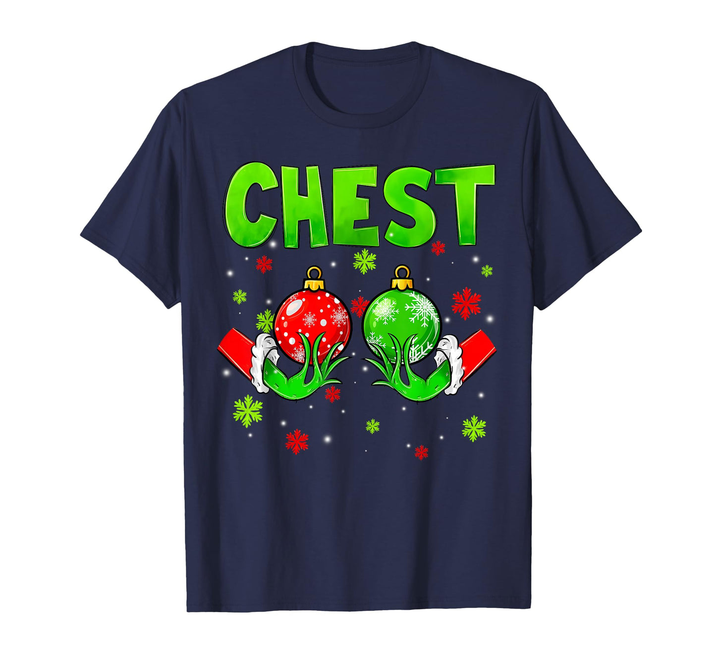 Chest Nuts Matching Chestnuts Christmas Couples Women Funny T-Shirt
