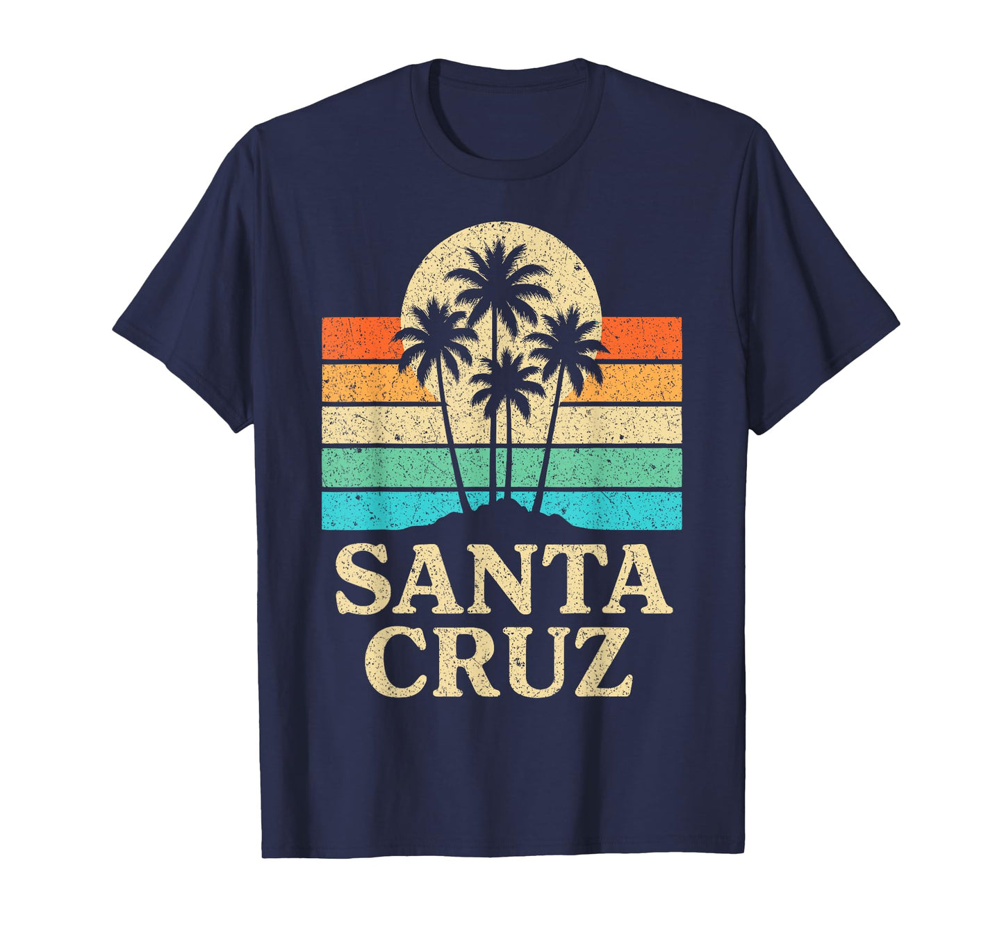Santa Cruz CA California Retro 70s 80s 90s Surfer T-Shirt