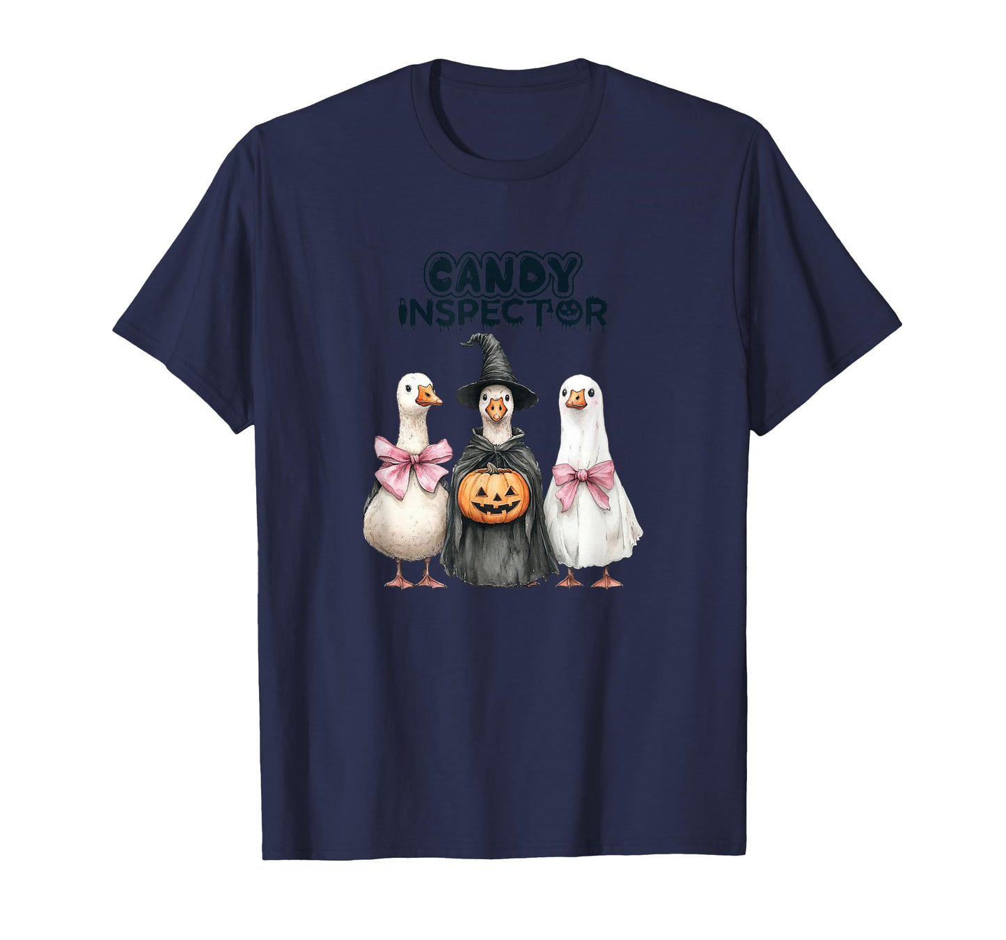 Funny Halloween Goose, Witch Ghost Cute Pet Costume T-Shirt