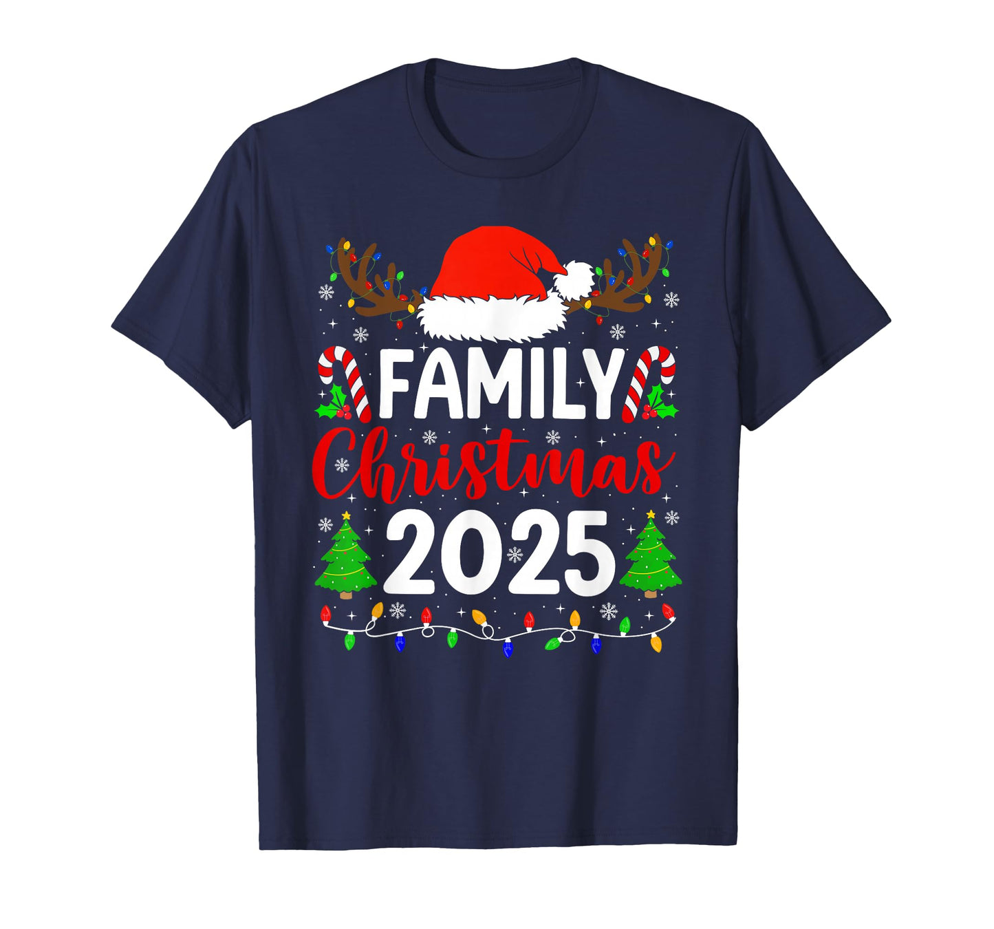 Family Christmas 2025 Funny Xmas Family Men Women Kids T-Shirt