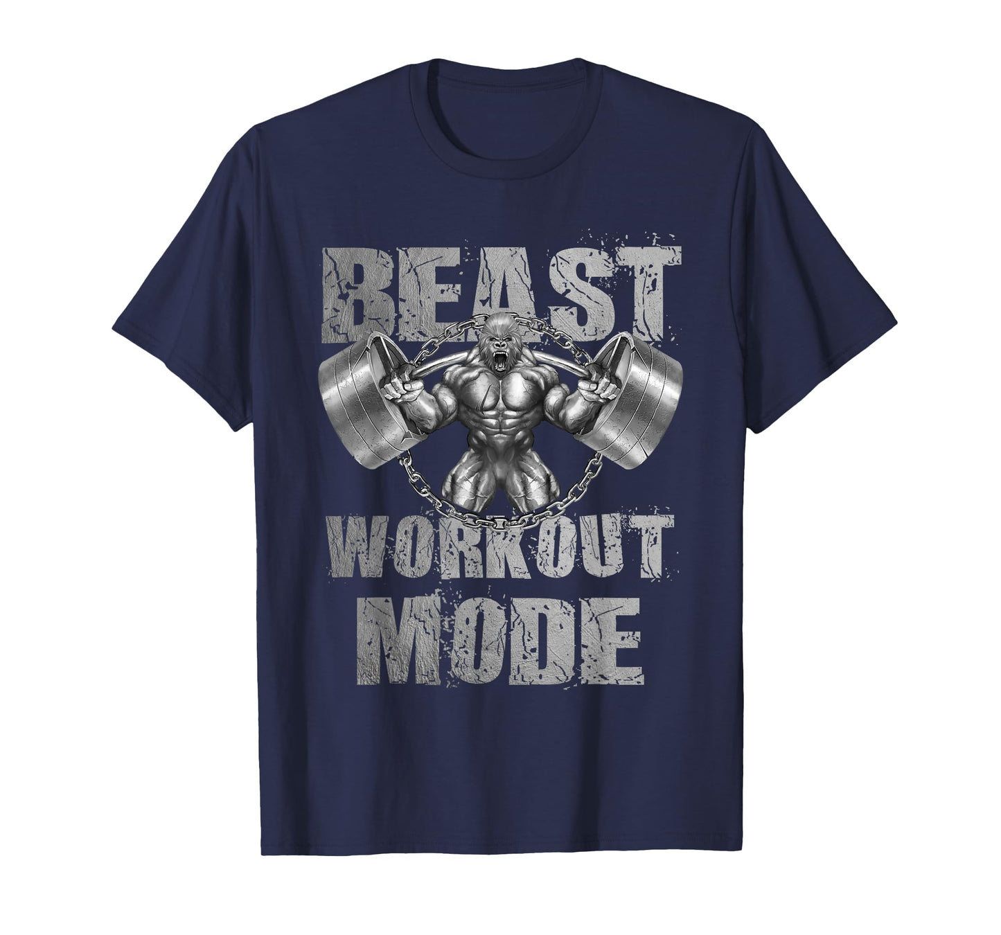 Gorilla Beast Workout Mode Lifting Weights Fitness Gym T-Shirt