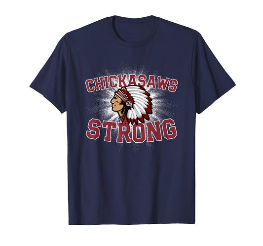 Blytheville Chickasaws Logo Strong Flag HS T-Shirt