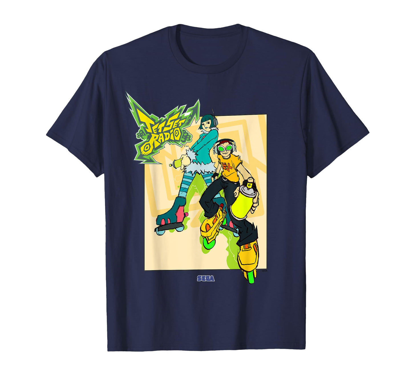 Jet Set Radio duo Mew, Beat SEGA Dreamcast video game T-Shirt