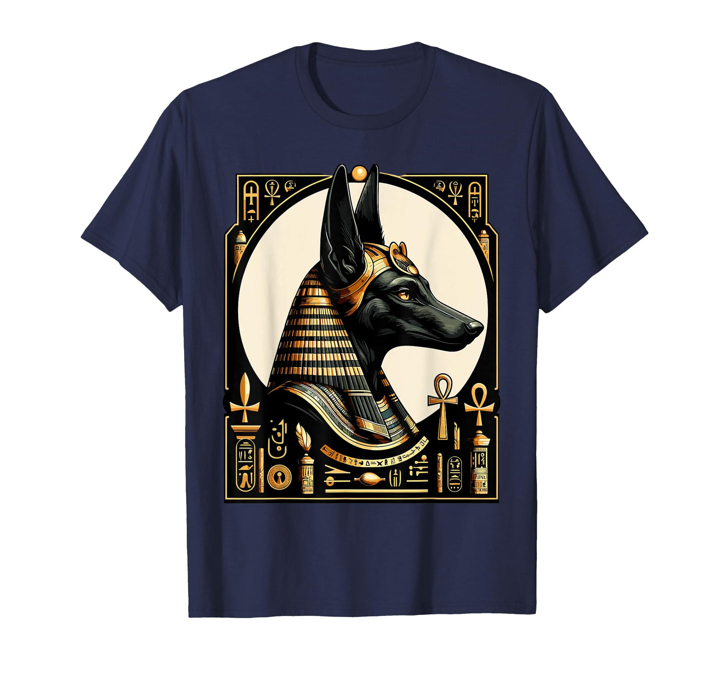 Streetwear 80s 90s Egypt retro Egyptian God Anubis T-Shirt