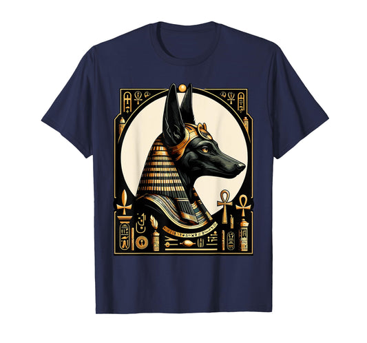 Streetwear 80s 90s Egypt retro Egyptian God Anubis T-Shirt