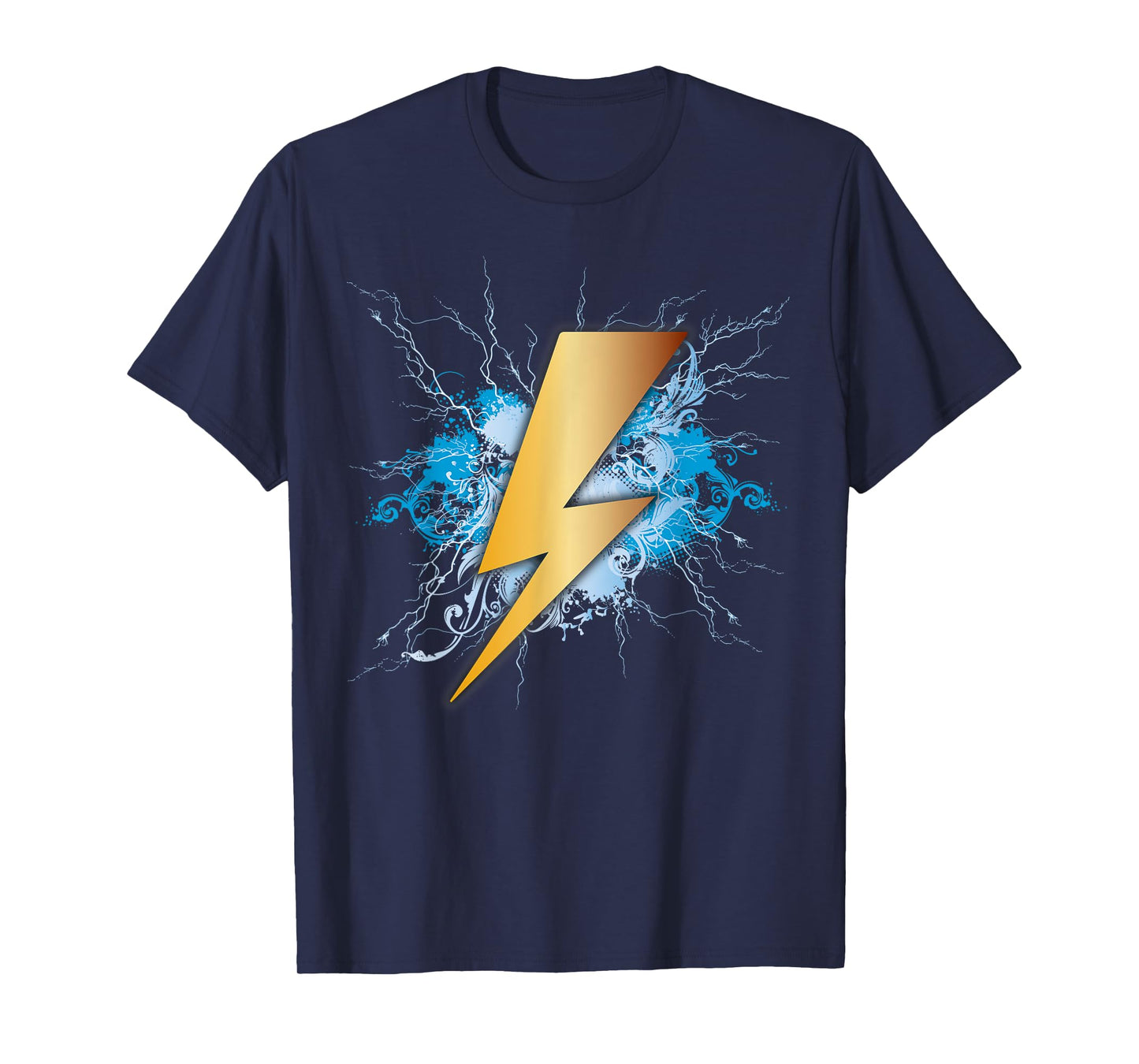 Lighting Bolt Blue Thunderbolt Electrical Storm T-Shirt